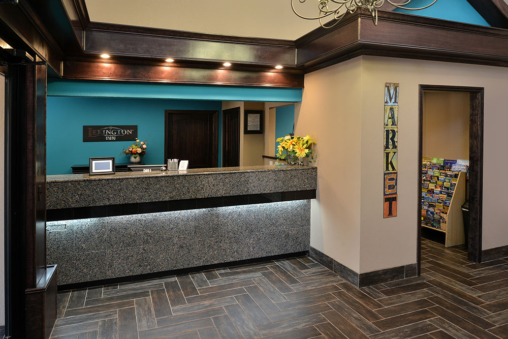 front desk of a boarders inn and suites