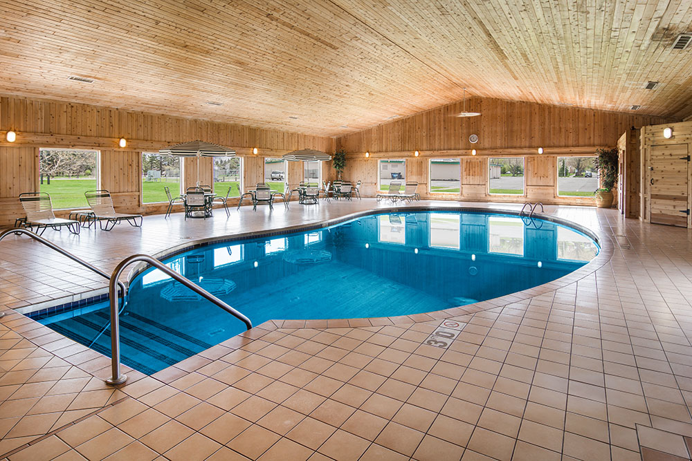 indoor pool at a boarders inn and suites