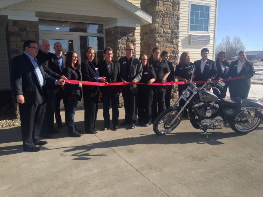 ribbon cutting at the cobbleston inn and suites 
