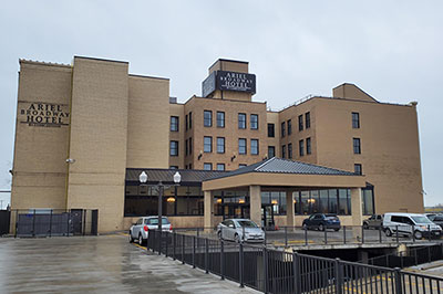 exterior of  Ariel Broadway Hotel by Cobblestone in Lorain, Ohio