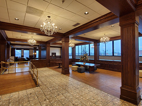 lobby of Ariel Broadway Hotel by Cobblestone in Lorain, Ohio