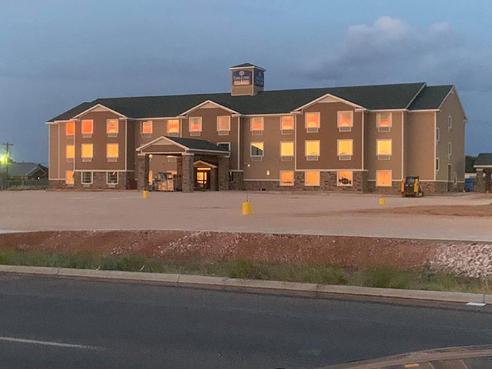 exterior of Cobblestone Hotel & Suites in Andrews, Texas