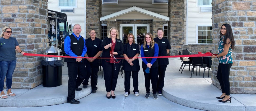 ribbon cutting ceremony at Cobblestone Inn and Suites in Holdrege, Nebraska