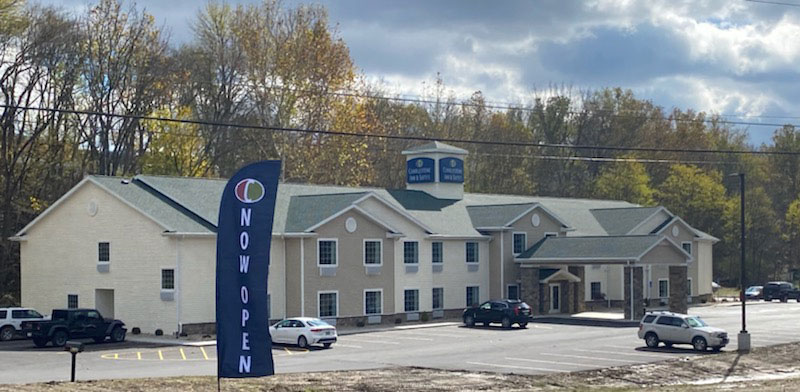 exterior of Cobblestone Inn & Suites in Brookville, IN