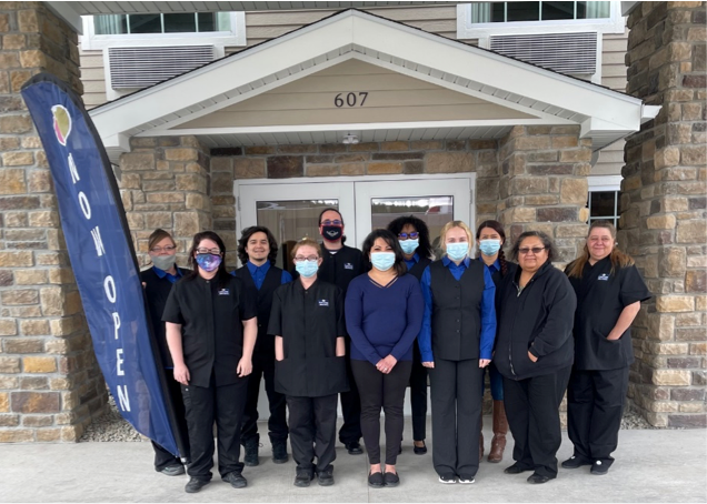 Cobblestone Inn & Suites Pine Bluffs, WY team at grand opening